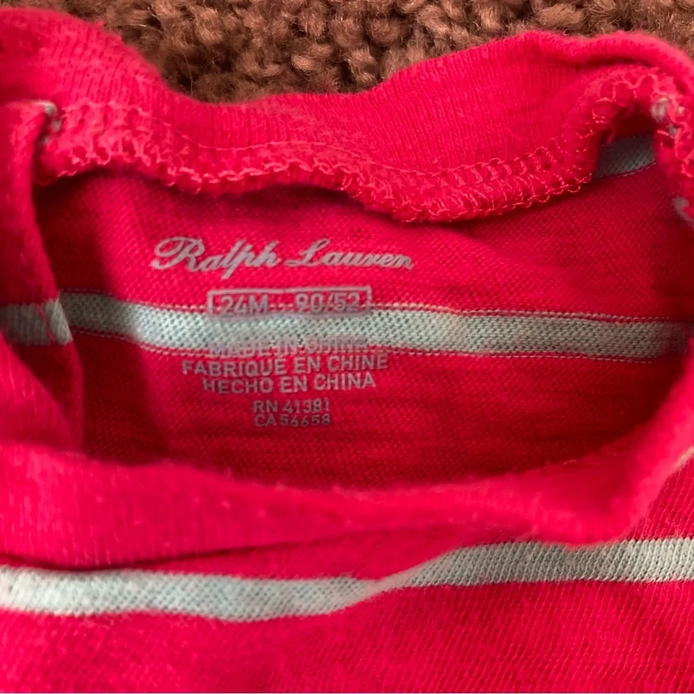 RALPH LAUREN Baby Dress Size 24 Months Pink Blue Yellow
